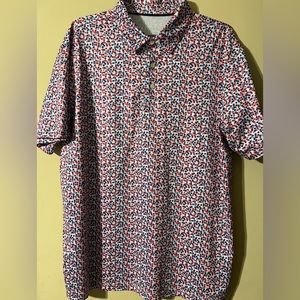 Red white and blue polo